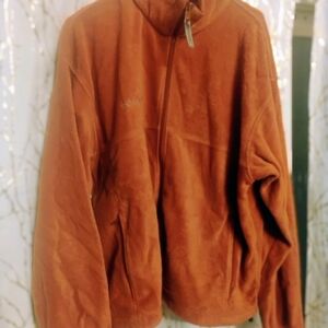 Columbia Men's Rust Zip-Up Sweater